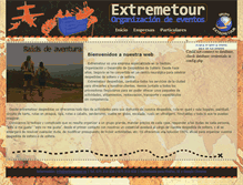 Tablet Screenshot of extremetour.es